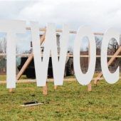 26 Meter langer Schriftzug für Festwoche der Feuerwehr