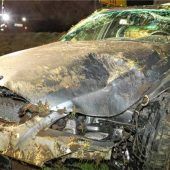 BMW überschlägt sich gleich mehrfach