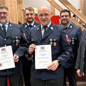 Dank für jeweils 40 Jahre Feuerwehrdienst