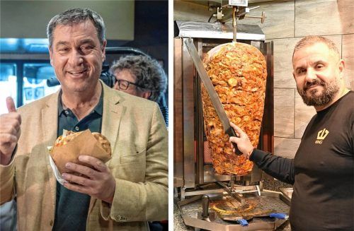 Am Samstag, 14. März, kommt Ministerpräsident Markus Söder zum Döner-Essen nach Rosenheim. Sein Ziel: der King-Imbiss von Ilhan Naz. Foto Peter Schlecker/picture alliance/dpa | Peter Kneffel