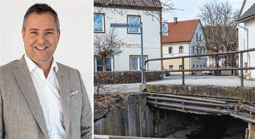 Aschaus Bürgermeister Christian Weyrich erklärt, welche Brücken im Auge behalten werden müssen. Foto re/Weinfurtner