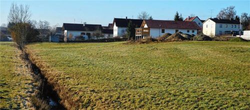 Auf diesem Grundstück in Buchbach möchte die Bauer-Gruppe Wohnraum für Mitarbeiter schaffen. Dazu muss der Erlbach verlegt werden. Foto  Sutherland