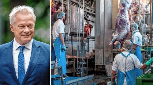 Bundeslandwirtschaftsminister Alois Rainer (CSU) möchte für Schlachthöfe neue Vorschriften: Eine Kameraüberwachung soll Pflicht werden. Fotos Bundeslandwirtschaftsministerium/dpa (Symbolfoto)