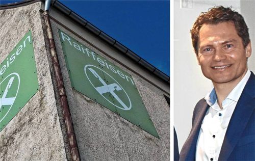 Das alte Logo der Raiffeisenbank schmückt noch das Gebäude in der Bahnhofstraße in Neumarkt-St. Veit. Verkauft wird darin aber schon seit 2024 Pferdemüsli, wie Helmut Vilsmaier, Vorstand der Raiffeisenbank Neumarkt-St. Veit-Reischach, informiert.Fotos  Enzinger/Archiv