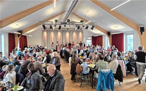 Das Fastensuppenessen war gut besucht.Foto  re
