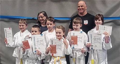 Der erfolgreiche Nachwuchs der Ju-Jutsu-Abteilung.