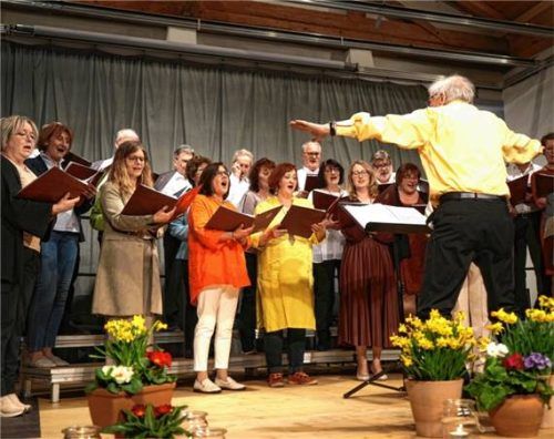 Der I(n)n Harmony Chorus beim Abschiedskonzert in der Remise. Foto Meling
