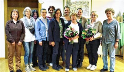 Der neue Vorstand des Vereins nach den Wahlen.Foto re
