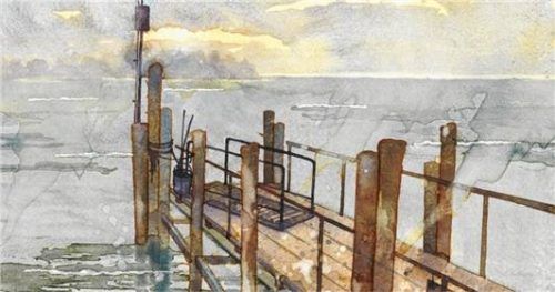 Die Aquarelle von Maximilian Schmetterer zeugen von einer gewissen Melancholie. schmetterer