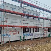 Hassparolen auf Flüchtlingsunterkunft