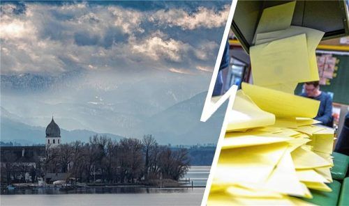 Die Bürgermeisterwahl der Gemeinde Chiemsee bleibt spannend. Fotos dpa