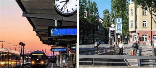 Diesen Plan will die Deutsche Bahn realisieren: In Mühldorf in den Zug einsteigen und in München-Süd an der Poccistraße aus- und umsteigen. Fotos Rudolf Mayer, DB InfraGO