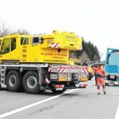 Bergung eines Tanklasters legt Westtangente lahm