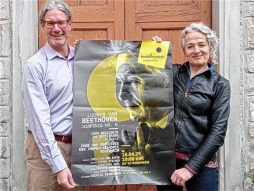 Freuen sich auf die gemeinsame Aufführung: Patricia Schivoletto und Andreas Penninger.Foto re