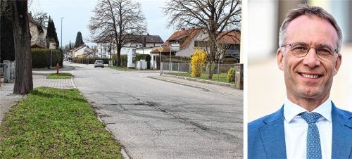 Für die Stadt mit Bürgermeister Robert Pötzsch bietet sich die Chance, die Daimlerstraße für Radfahrer sicherer zu gestalten. Foto Huckemeyer/Dirschl