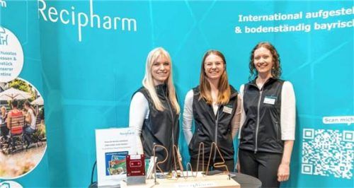 Gaben Einblicke in eine Karriere bei Recipharm: (von links) Jessica Fischer, Amelie Mutner und Marie-Claire Sachtschal.