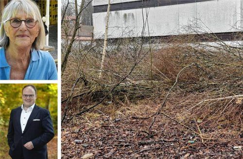 Gemeinderätin Angela Kind (oben) sprach sich deutlich gegen den Parkplatz aus. Inzwischen wurden die Bäume schon gefällt. Auch Bürgermeister Andreas Friedrich stimmte im Gemeinderat dagegen, aber aus anderen Gründen. Foto privat