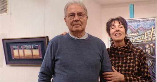 Gernot Sorgner und Dagmar Sorgner-Thienel bei der Ausstellungseröffnung. Foto Rath