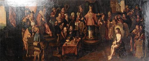 Gregor Sulzböck: „Ungerechtes Urteil gg. Jesus“ (1667), Museum Wasserburg, Depot. Steffan