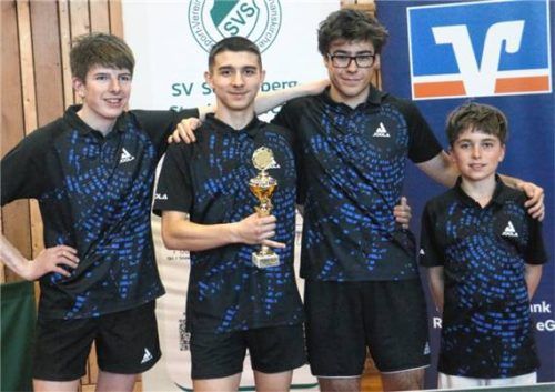 Im Jugendbereich war der TSV Bad Endorf mit Tobias Heckl, Lukas Mijic, Felix Löw und Jakob van der Linden (von links) erfolgreich.Foto Erlich