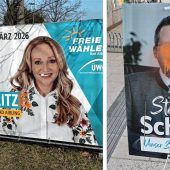 Beschmierte Wahlplakate beschäftigen Polizei