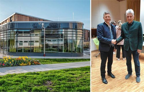 In den neuen Großkarolinenfelder Gemeinderat von Neu-Bürgermeister Anton Wallner (rechtes Bild, links), der das Amt von Bernd Fessler übernimmt, haben es auch erstmals zwei Kandidaten der AfD geschafft.Foto montage/Kosak