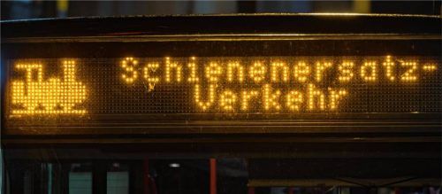 In der kommenden Woche ist in der Region wieder Schienenersatzverkehr angesagt.Foto