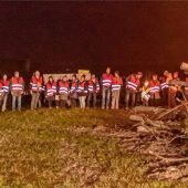 Mahnfeuer als Protest gegen Brenner-Nordzulauf