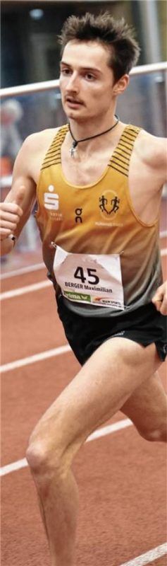 Maximilian Berger aus Tuntenhausen holte zwei Top-Ten-Platzierungen über 1.500 und 3.000 Meter der Männer. Foto Ludwig Stuffer