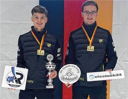 Maximilian (links) und Fabian Neumaier treten gleich in zwei Wettbewerben an.Foto Albert Kamhuber