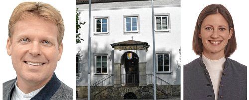 Michael Linnerer (CSU) und Franziska Pfaffenhuber (Freie Wähler Raubling) stehen sich bei der Stichwahl in Raubling gegenüber. Foto Re/Ruprecht
