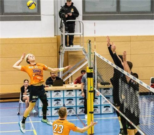 Moritz Wöls im Angriff: Er überzeugte auch über die Diagonalposition.Foto Fabian Bartsch