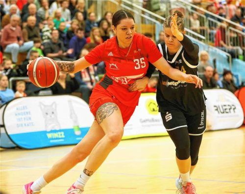 Neseya Parker-Williams stemmte sich mit 24 Punkten gegen die Niederlage.Foto Butzhammer