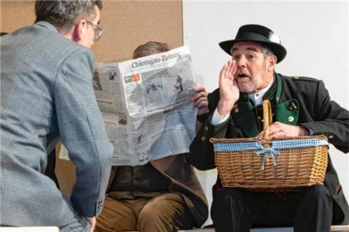 Ort der Handlung ist ein Eisenbahnabteil während einer Fahrt durch Oberbayern. Foto Berger