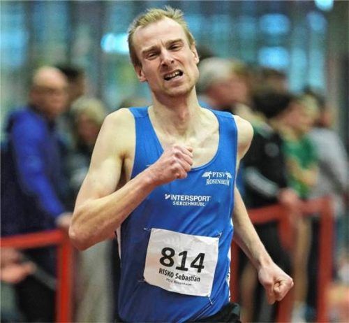 Sebastian Risko vom PTSV Rosenheim wurde DM-Fünfter über 800 Meter der Männer M35 und Siebter im 1.500-Meter-Lauf. Foto Ludwig Stuffer