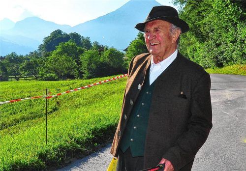 Sepp Wieland in traditioneller Kleidung in seiner Region Flintsbach.Fotos  Thomae