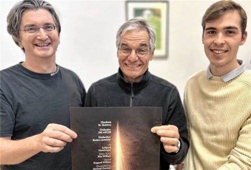 Sie freuen sich schon auf das Konzert: (von links) Michael Gartner, Rainer Heilmann-Mirow und Norman Spaeth. Foto janka