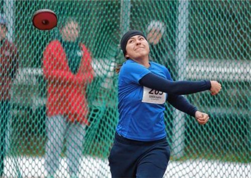 Sophie Garza vom TSV Bad Endorf wurde DM-Siebte im Diskuswurf der Jugend U18. Foto Ludwig Stuffer