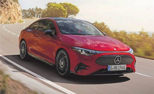 Spur der Sterne: Der neue Mercedes CLA setzt in Bezug auf Reichweite, Fahrleistungen, Verbrauch und Ladeleistung neue Maßstäbe – ist aber auch ziemlich teuer. Foto MERCEDES-BENZ