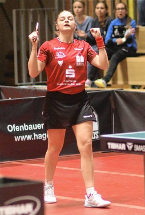 Tijana Jokic gewann das abschließende Einzel und rettete Kolbermoors Damen das Unentschieden.Foto Gerhard Erlich