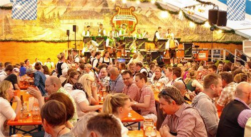 Auch heuer ist im Bierzelt Riesenstimmung angesagt.Foto Archiv/Hoffmann