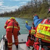 DLRG-Einsatzkräfte trainieren am Innkanal
