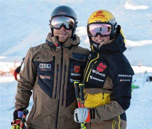 Blicken positiv auf die Saison zurück: Tim Hronek und Daniela Maier. Foto Louis Strohkendler