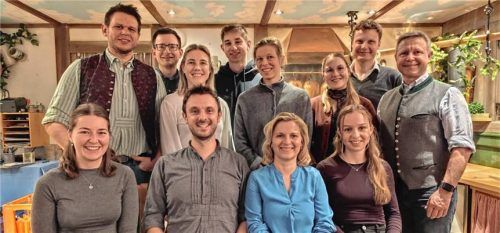 Das Vorstandsteam der Musikkapelle Samerberg.Foto re