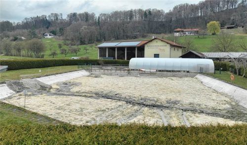 Das Wasser am Klosterbad wurde kürzlich abgelassen. Foto Huber