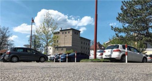 Der Asamparkplatz in Bad Aibling. Foto Bettinger