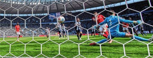 Der Siegtreffer von Mergim Berisha für Kaiserslautern in Berlin.Foto Imago Images