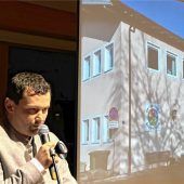 <p>Der Sportplatz an der Grundschule werde erneuert, so Martin Kubiczek. Fotos GIESSiBL</p>