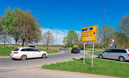 Der Texaskreisel wird in den Nächten vom 4. bis 6. Mai runderneuert. Foto Hadersbeck