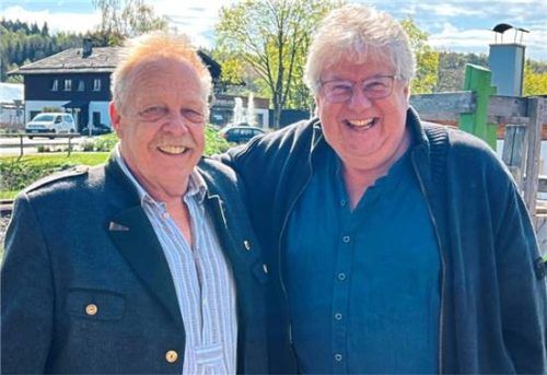 Die „Anschieber“ der Bad Endorfer Marktsonntage: Wolfgang Kirner (links) und Helmut Fleidl. Foto Kathrin Gerlach